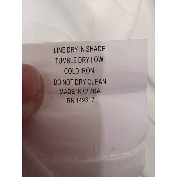 Selfie Leslie Always Dreaming Puff Sleeve V-Neck Mini Dress White Women's M NWT - Picture 9 of 10